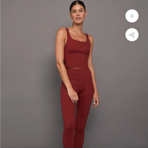 Carbon 38 Leggings Burgundy “Merlot” Medium - Picture 6 of 10